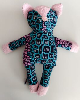 Doudou chat bleu