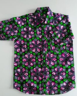 Chemise en wax violet