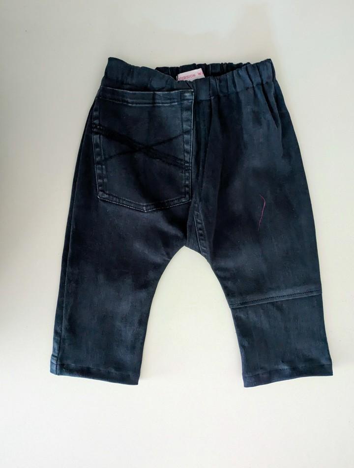 pantalon pour bébé en jean bleu