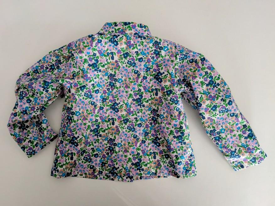 chemise fleurie pour bébé vue de dos