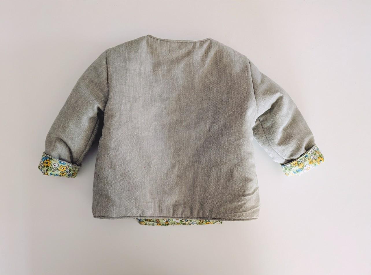 veste en chambray vert pour coton