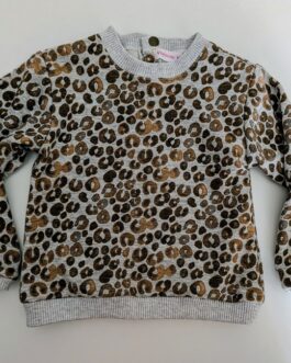sweat pour bébé en motif léopard